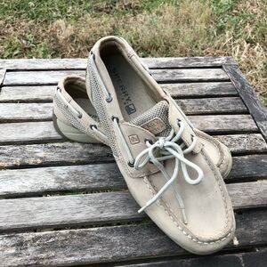 Sperry GIRLS INTREPID Tan Boat Shoes